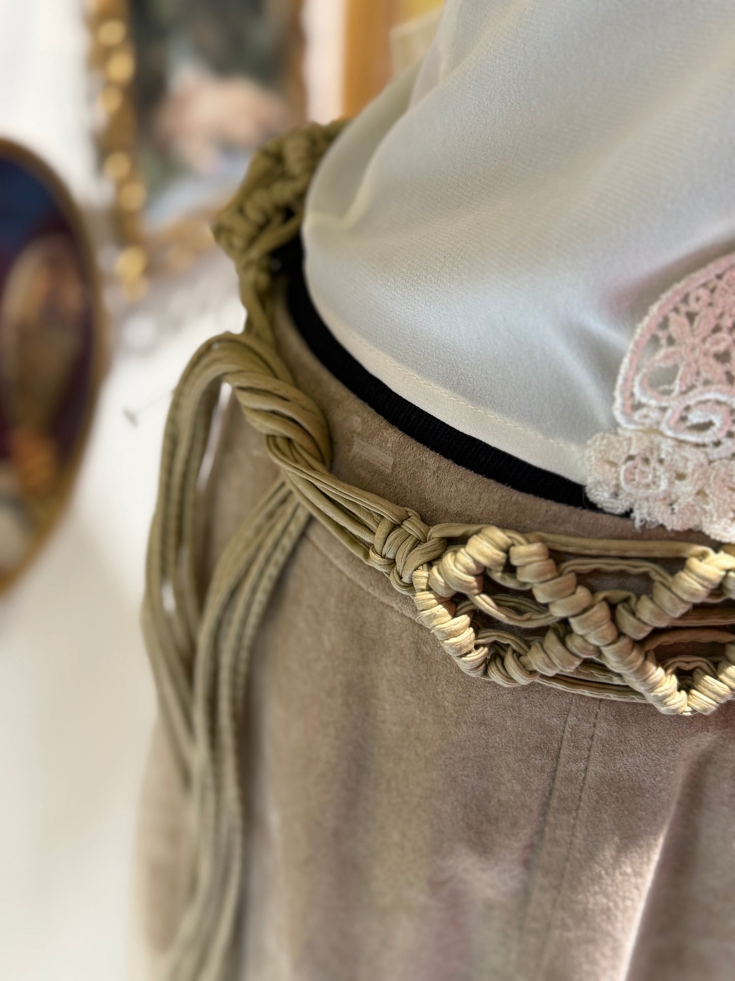 Leather Tassel Belt