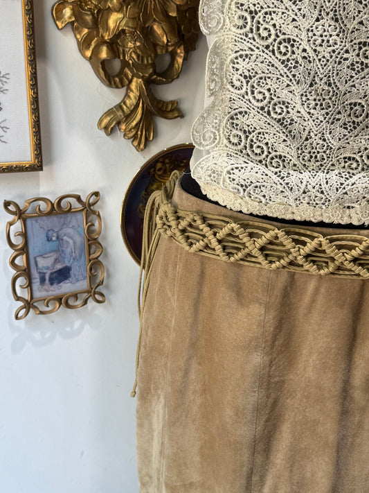 Leather Tassel Belt