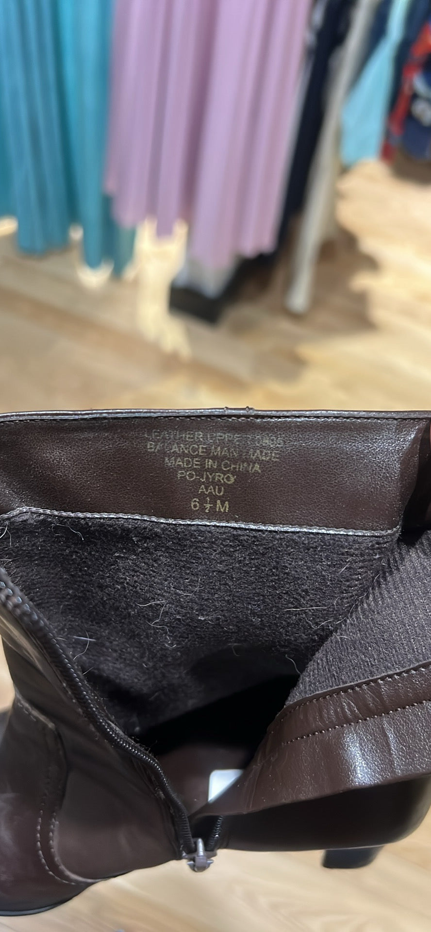 Dark Brown Leather Boots